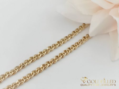 Goldfilled Náramok na členok 28cm/3,8mm Farba 18K