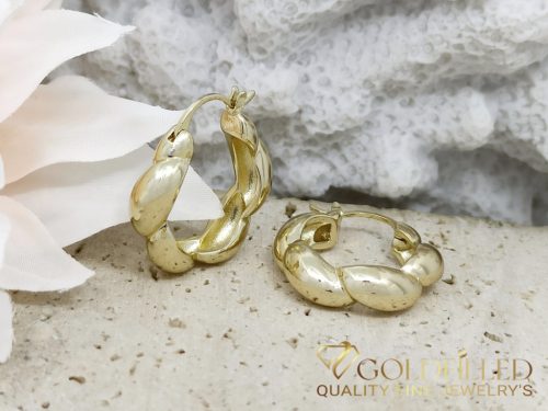 Goldfilled Antiallergén Náušnice 25mm 14K farba	