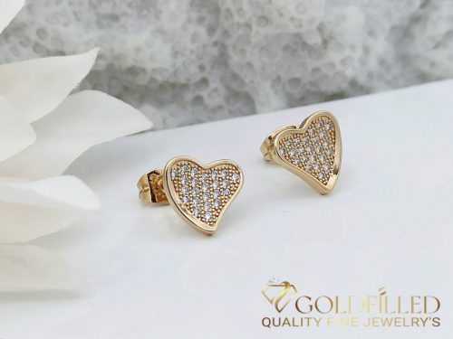 Goldfilled Antiallergén Náušnice 10mm 18K farba	